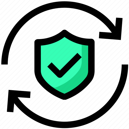Protection, security, shield, sync, update icon - Download on Iconfinder