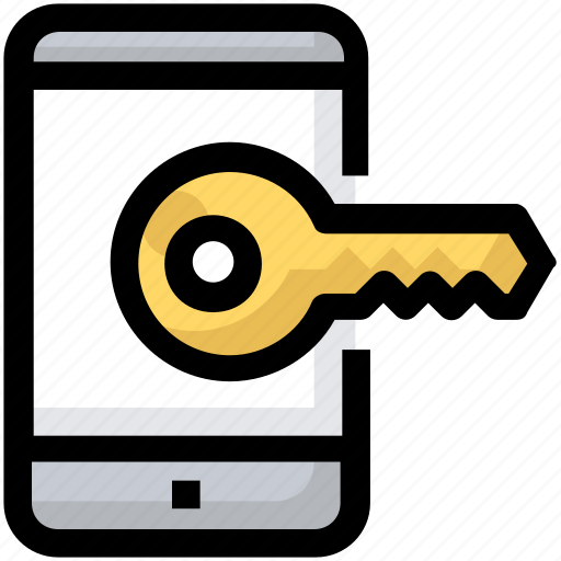 Key, mobile, password, phone, security icon - Download on Iconfinder