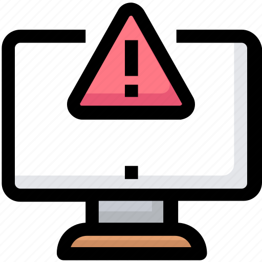 Computer, error, monitor, sign, warning icon - Download on Iconfinder