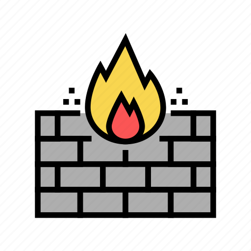 Computer, fire, security, internet, wall, flash icon - Download on Iconfinder