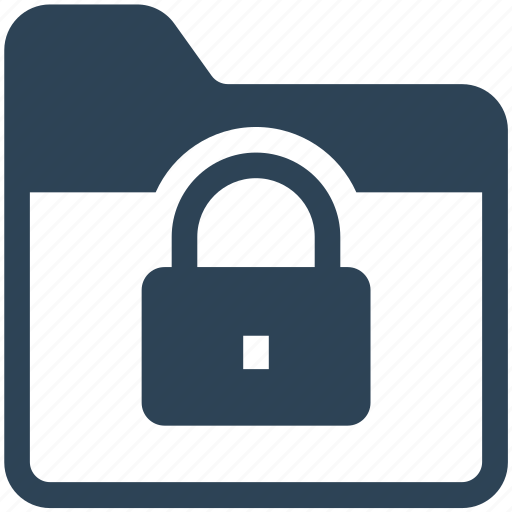 Folder, lock, security, protection icon - Download on Iconfinder