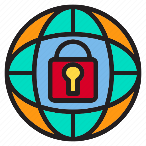 Business, data, information, lock, network, world icon - Download on Iconfinder
