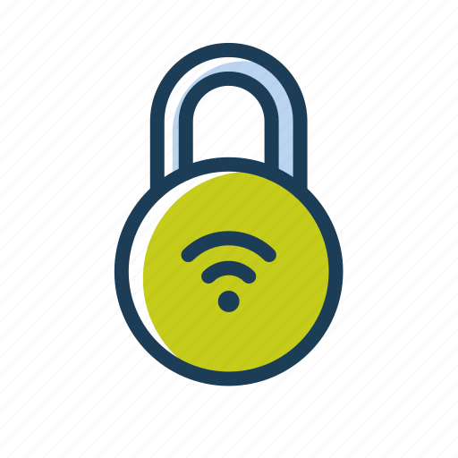Smartlock, wireless, padlock, connectivity, security, wifi icon - Download on Iconfinder