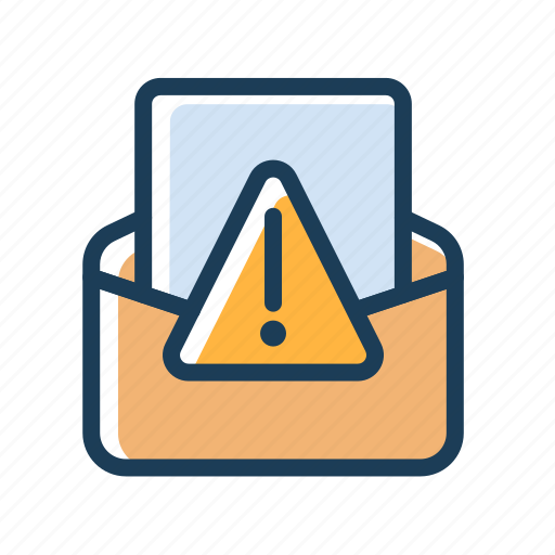 Alert, spam, email, warning, exclamation icon - Download on Iconfinder