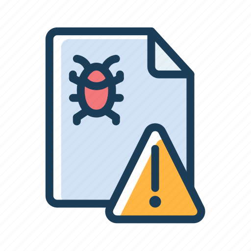 Bug, detector, report, alert, warning, virus, document icon - Download on Iconfinder