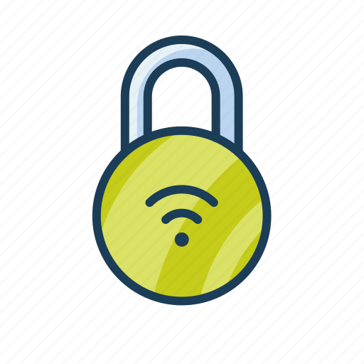 Smartlock, wireless, padlock, connectivity, security, wifi icon - Download on Iconfinder