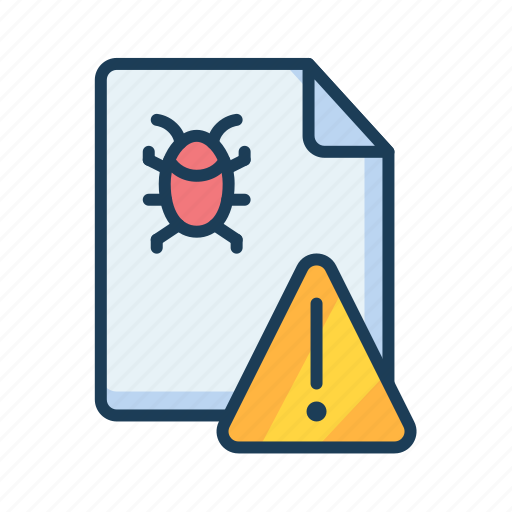 Bug, detector, report, alert, warning, virus, document icon - Download on Iconfinder
