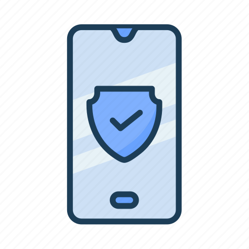 Phone, shield, safe, protected, security, safety icon - Download on Iconfinder