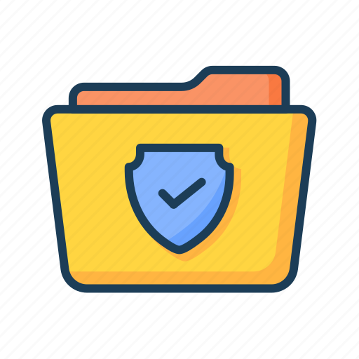 Folder, encryption, shield, secure, security, encrypted icon - Download on Iconfinder