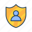 user, privacy, shield, secure, protect, safety, profile 