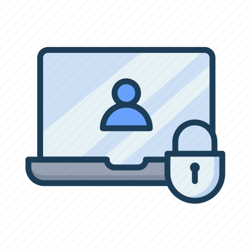 Laptop, security, user, protected, data, safety, lock icon - Download on Iconfinder