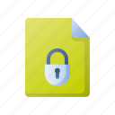 document, encrypted, lock, secure, file, protection