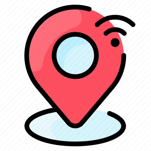Gps, location, map, network, pin, placeholder, wifi icon - Download on Iconfinder