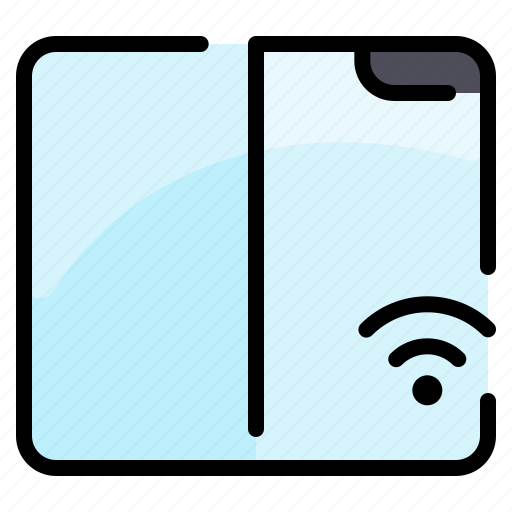 Fold, network, samsung, smartphone, wifi, wireless icon - Download on Iconfinder