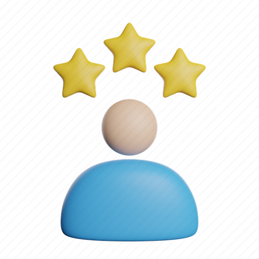 Rating, feedback, award, star, achievement, like 3D illustration - Download on Iconfinder