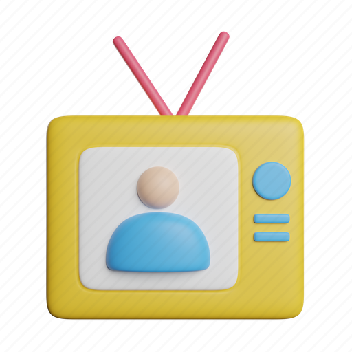 Television, entertainment, technology, tv, screen, monitor 3D illustration - Download on Iconfinder