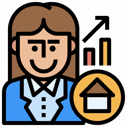 Broker, dollar, house, people, work icon - Download on Iconfinder