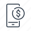 mobile, phone, smartphone, dollar, finance, business 