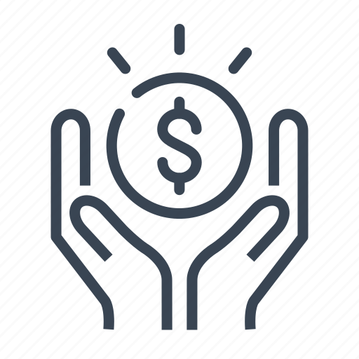 Money, dollar, earnings, savings, investment, hand, finance icon - Download on Iconfinder