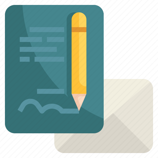 Letter, of, intent, text, paper, pen, message icon - Download on Iconfinder