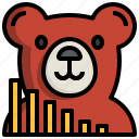 bear, markret, business, finance, stock, chart