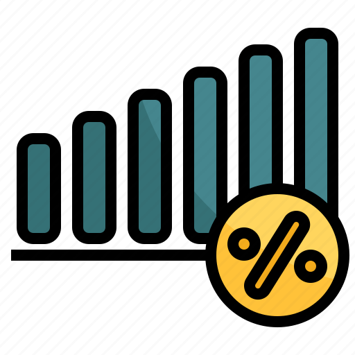 Interest, rate, finance, business, money, graph icon - Download on Iconfinder