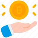 bitcoin, cryptocurrency, investment, invest, hand, coin, currency