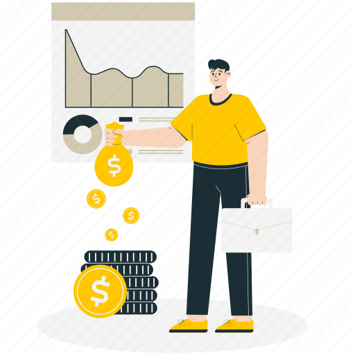 Investment, savings, growth, statistics, bank, analytics, business illustration - Download on Iconfinder