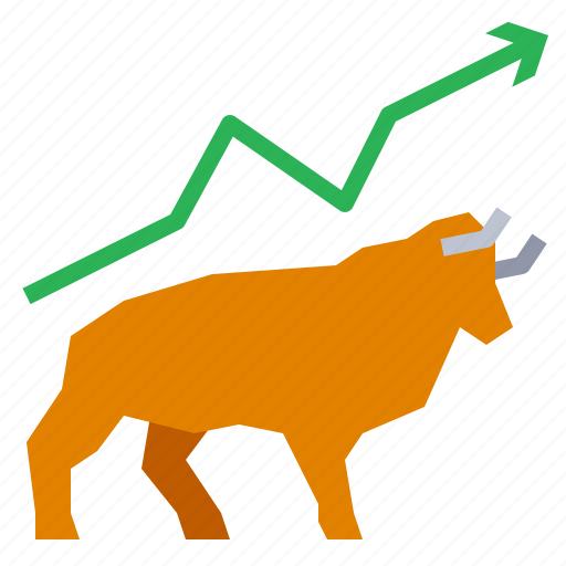 Bull, investment, market, stock, up icon - Download on Iconfinder
