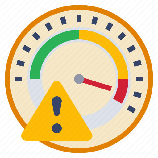 Alert, guage, measure, risk, warning icon - Download on Iconfinder