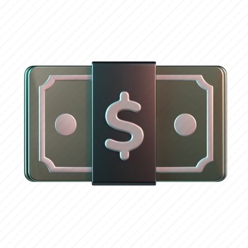 Bankote, money, cash, finance, dollar 3D illustration - Download on Iconfinder