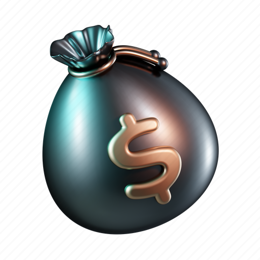 Money, bag, finance, dollar, cash 3D illustration - Download on Iconfinder