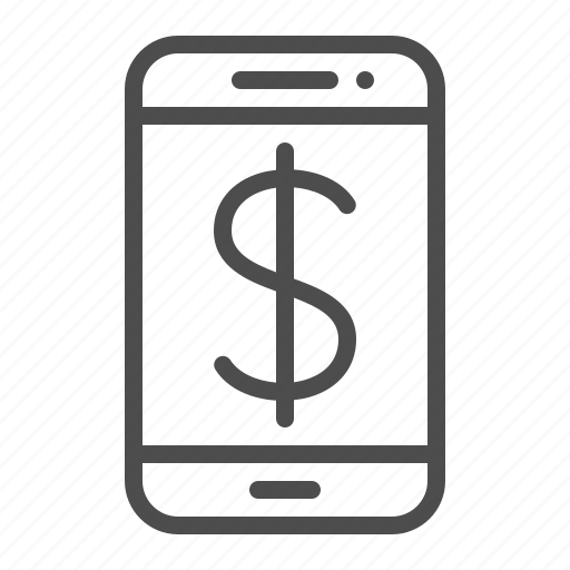 Dollar, mobile banking, mobile phone, online shopping, price, smartphone icon - Download on Iconfinder