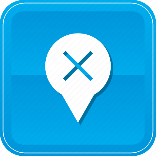 Cancel, cross, delete, location, marker icon - Download on Iconfinder