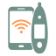 smart, thermometer, iot, internet, of, things, mobile, temperature, phone, smartphone, full 