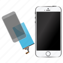 glass, iphone, lcd, repair, screen, smartphone