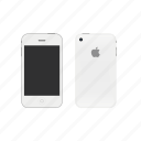 apple, iphone4, white
