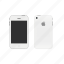 apple, iphone4, white 