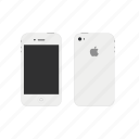 white, iphone 4, apple, iphone