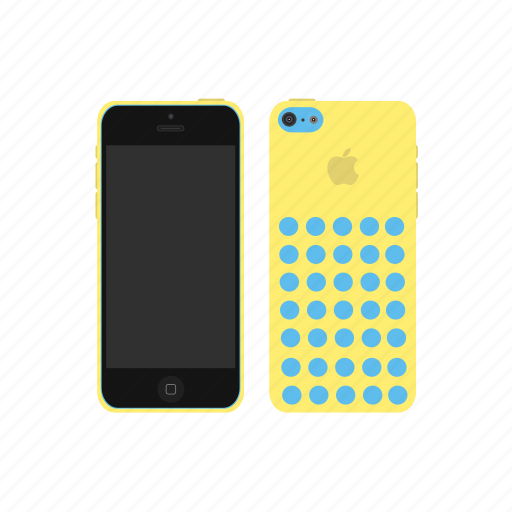 Iphone 5c, apple, yellow, iphone icon - Download on Iconfinder