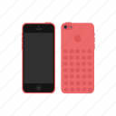 iphone 5c, apple, red, iphone