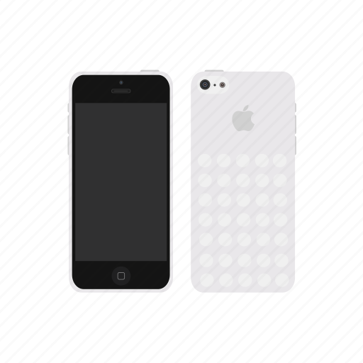 Iphone 5c, white, apple, iphone icon - Download on Iconfinder