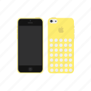 iphone 5c, apple, yellow, iphone 