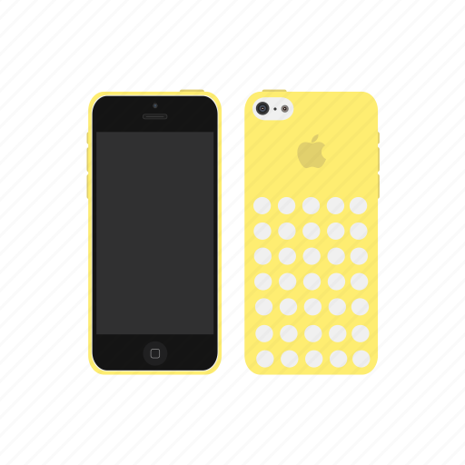 Iphone 5c, apple, yellow, iphone icon - Download on Iconfinder
