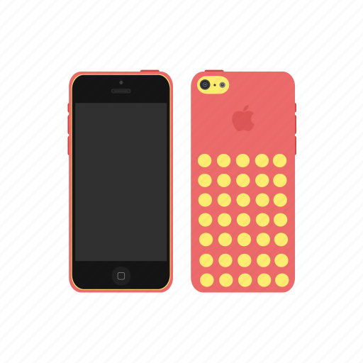 Iphone 5c, apple, red, iphone icon - Download on Iconfinder