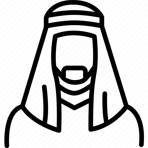 Arabic, man, muslim, keffiyeh icon - Download on Iconfinder