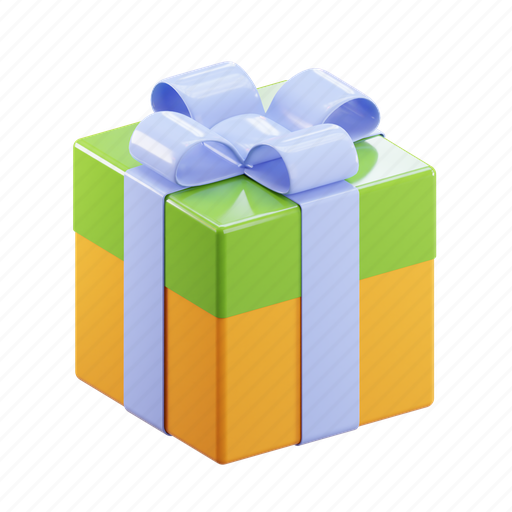 Gift, gift box, package 3D illustration - Download on Iconfinder