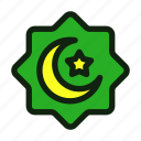 islamic, ornament, crescent, moon, muslim, ramadan, religion, star