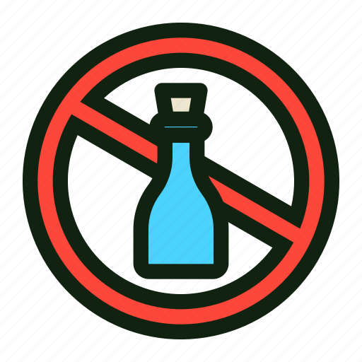 No, alcohol, stop, prohibition, ban, drinking, restricted icon - Download on Iconfinder