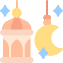 mosque, muslim, crescent, moon, arab, lantern